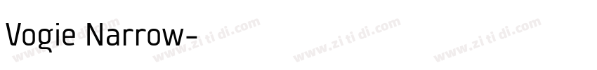 Vogie Narrow字体转换